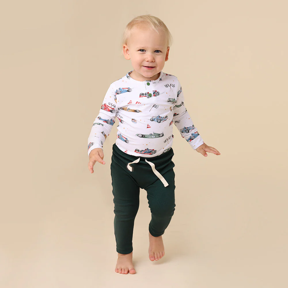 Little Racers Long Sleeve Organic Bodysuit - Image 15