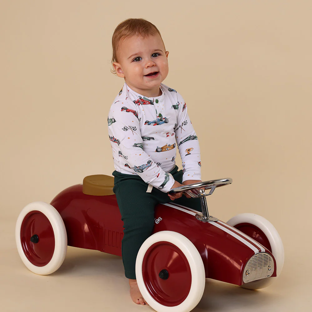 Little Racers Long Sleeve Organic Bodysuit - Image 8