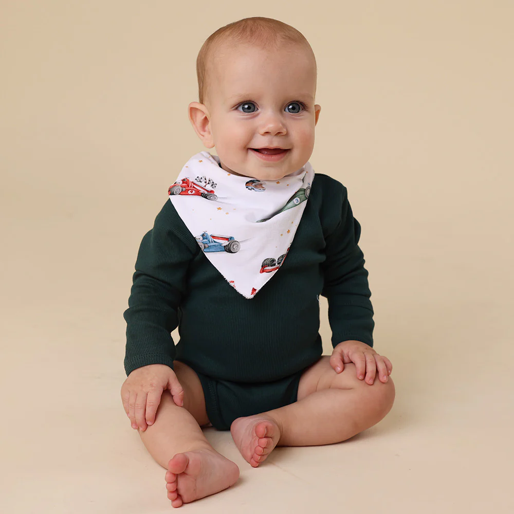 Little Racers Organic Dribble Bib - Image 3
