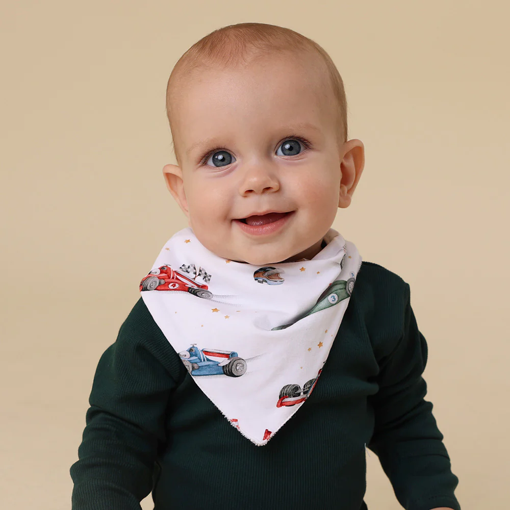 Little Racers Organic Dribble Bib - Image 5