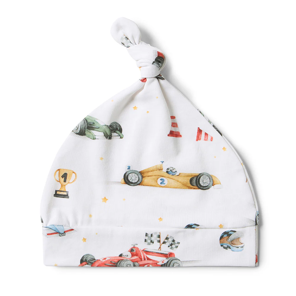 Little Racers Organic Knotted Beanie - Image 6