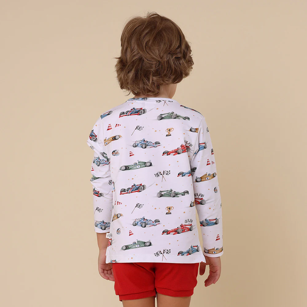 Little Racers Organic Long Sleeve Top - Image 11