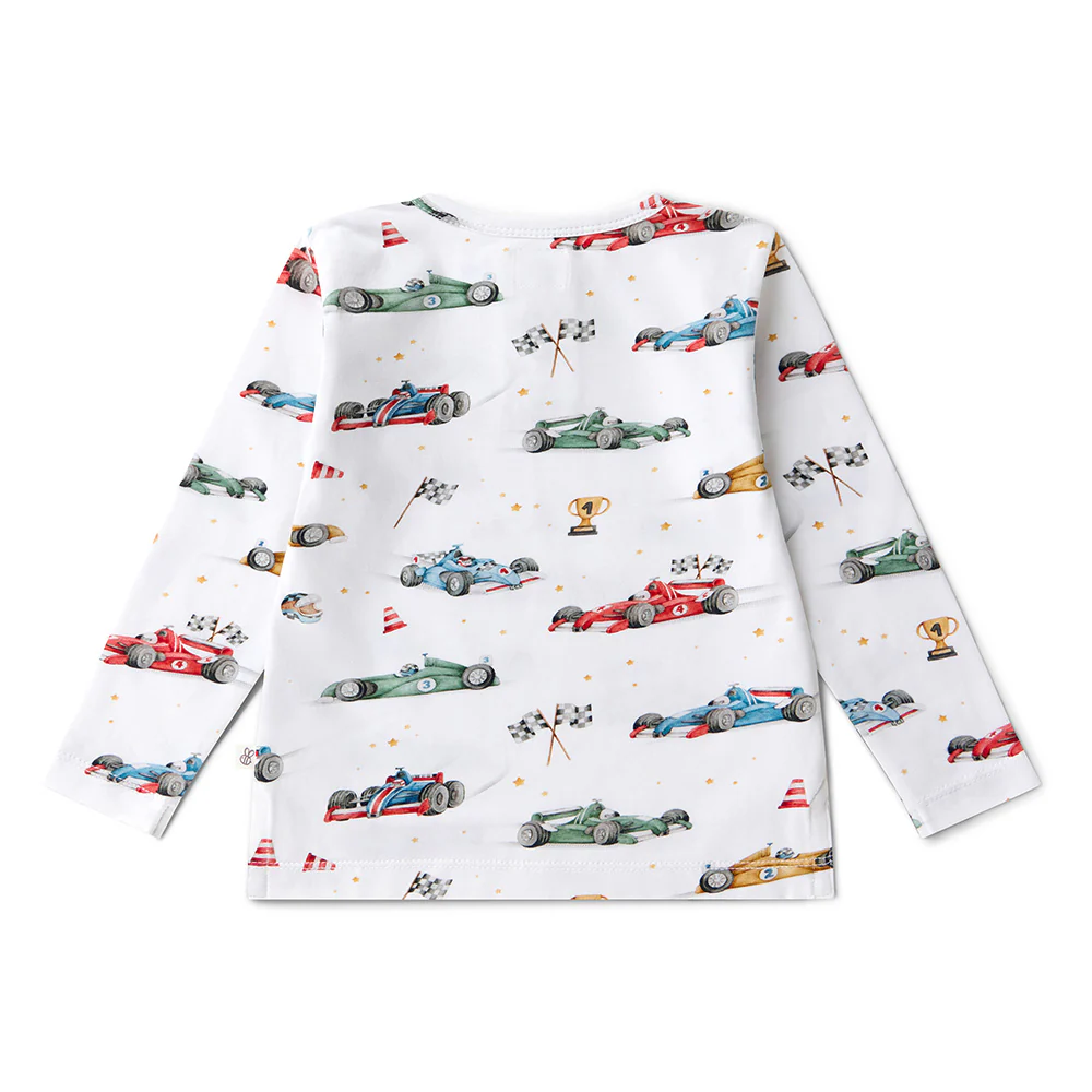 Little Racers Organic Long Sleeve Top - Image 12