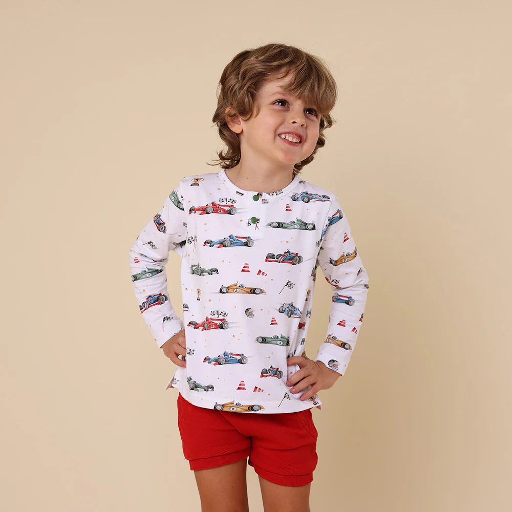 Little Racers Organic Long Sleeve Top - Image 3