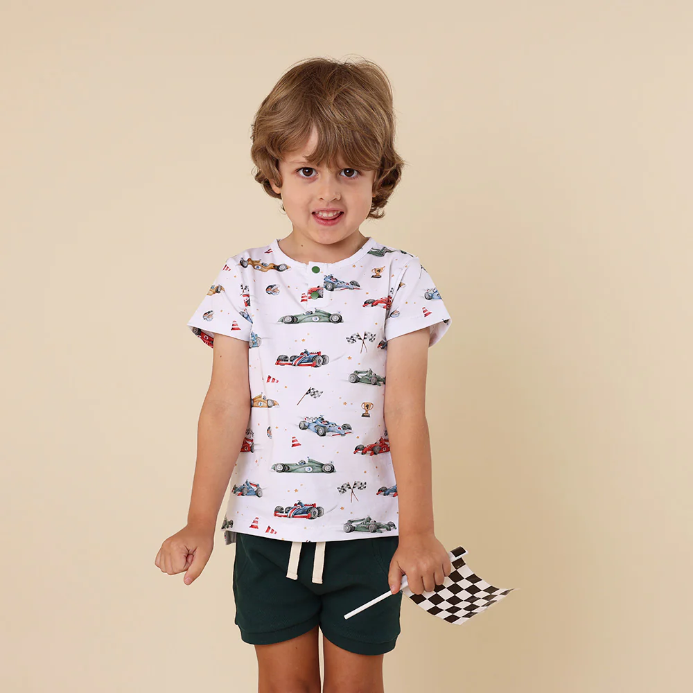 Little Racers Organic Short Sleeve Top - Image 8