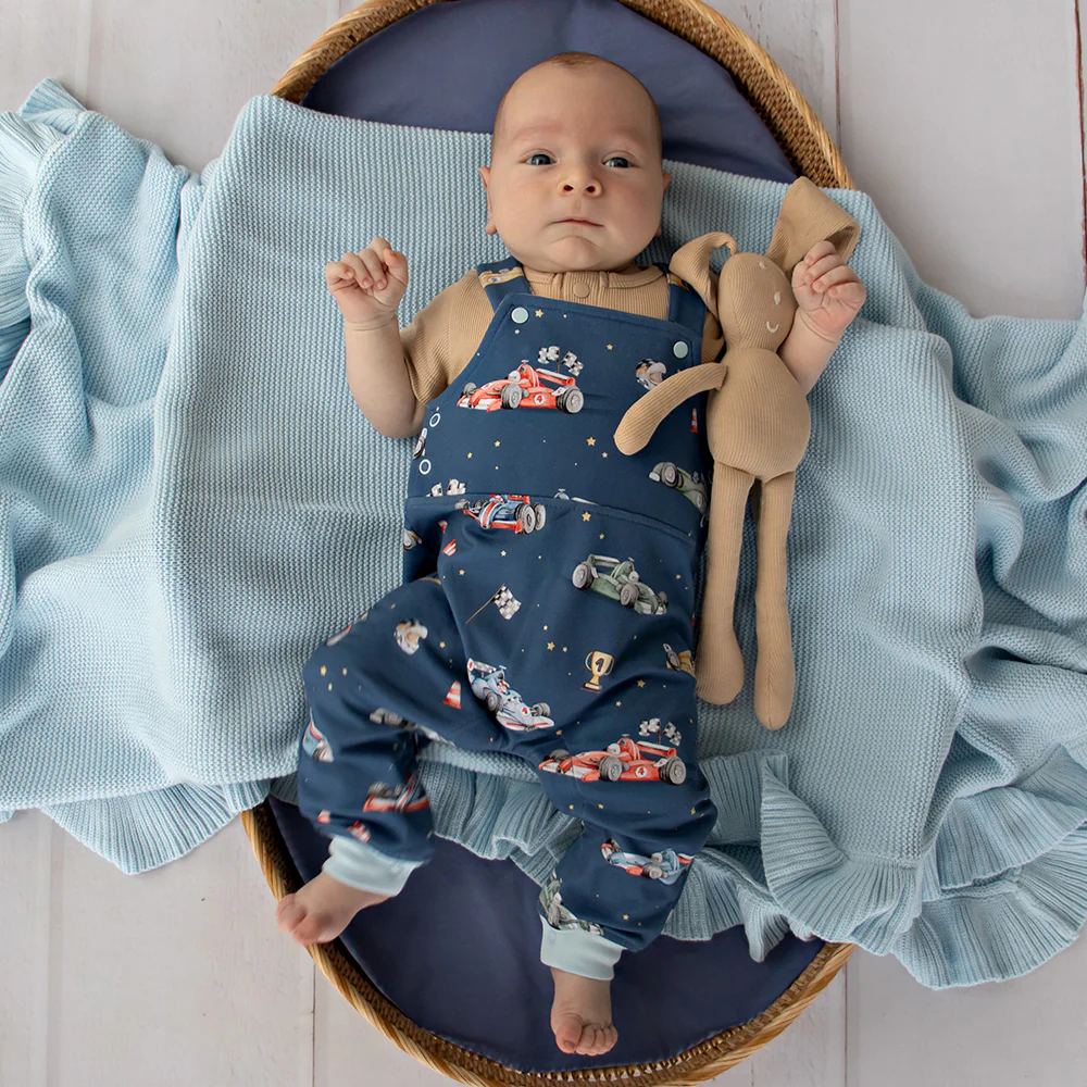 Little Racers Organic Snuggle Overalls - Image 12