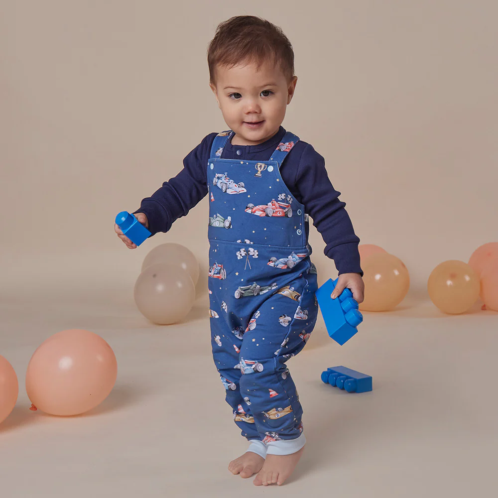 Little Racers Organic Snuggle Overalls - Image 16