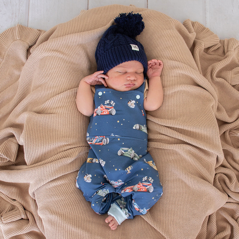 Little Racers Organic Snuggle Overalls - Image 3