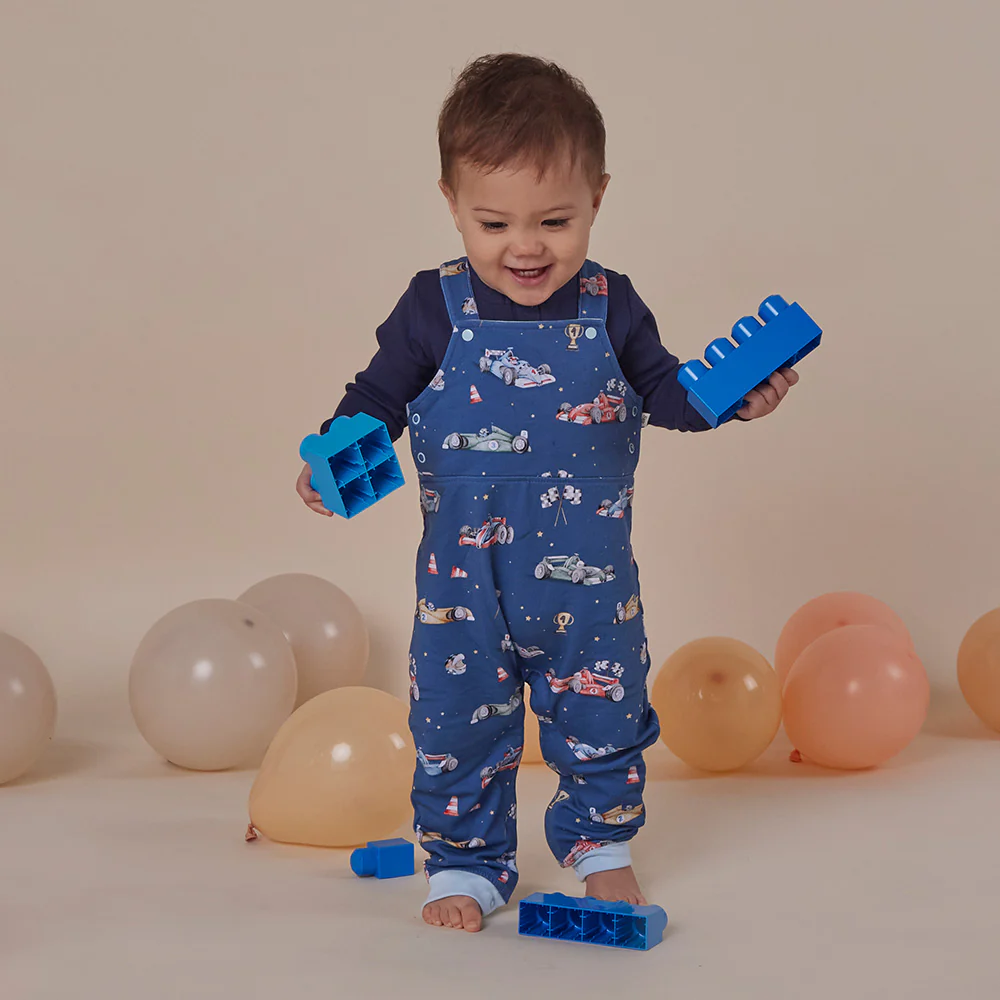 Little Racers Organic Snuggle Overalls - Image 4