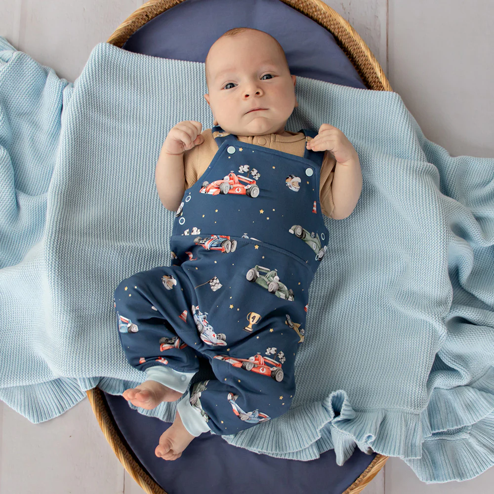 Little Racers Organic Snuggle Overalls - Image 5