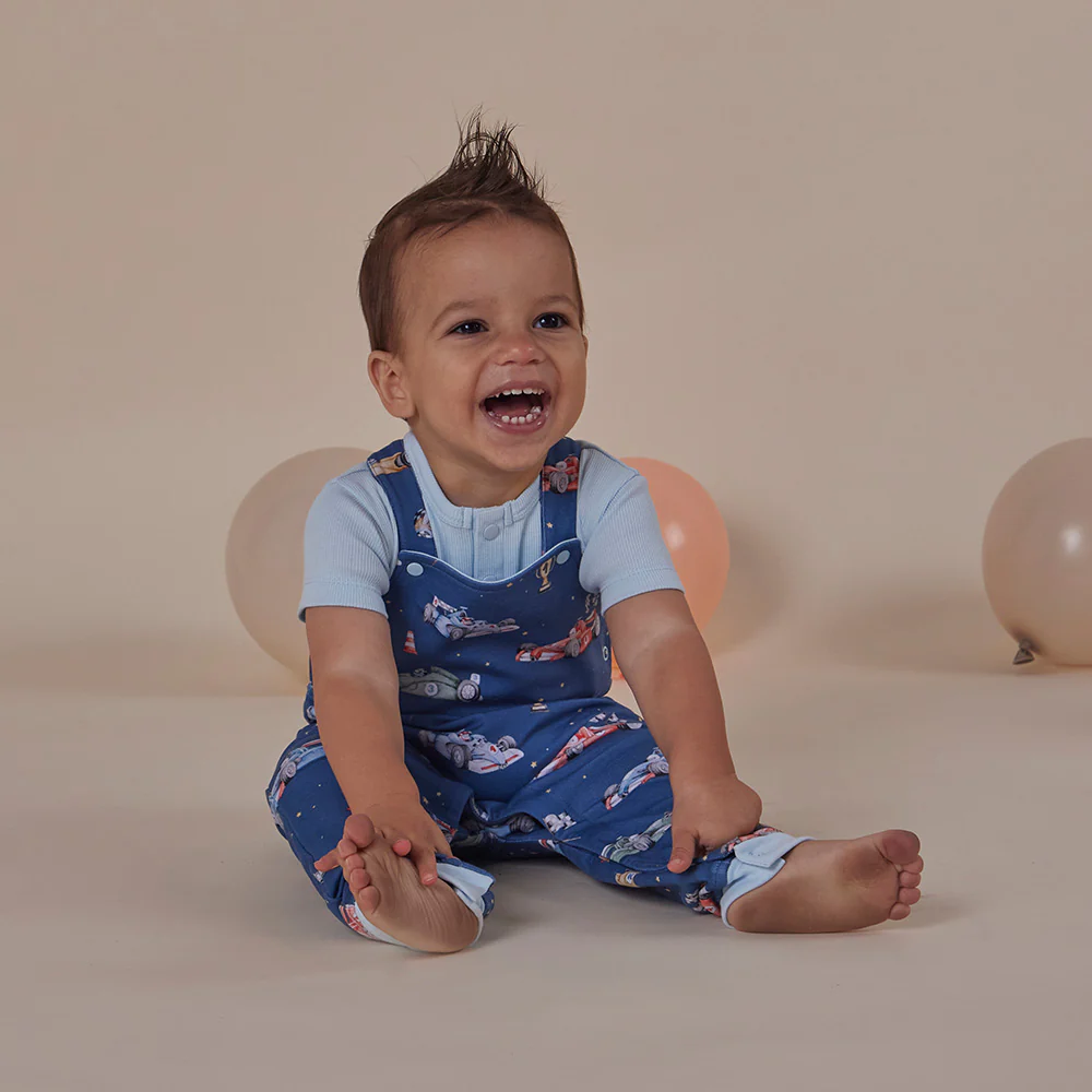 Little Racers Organic Snuggle Overalls - Image 7
