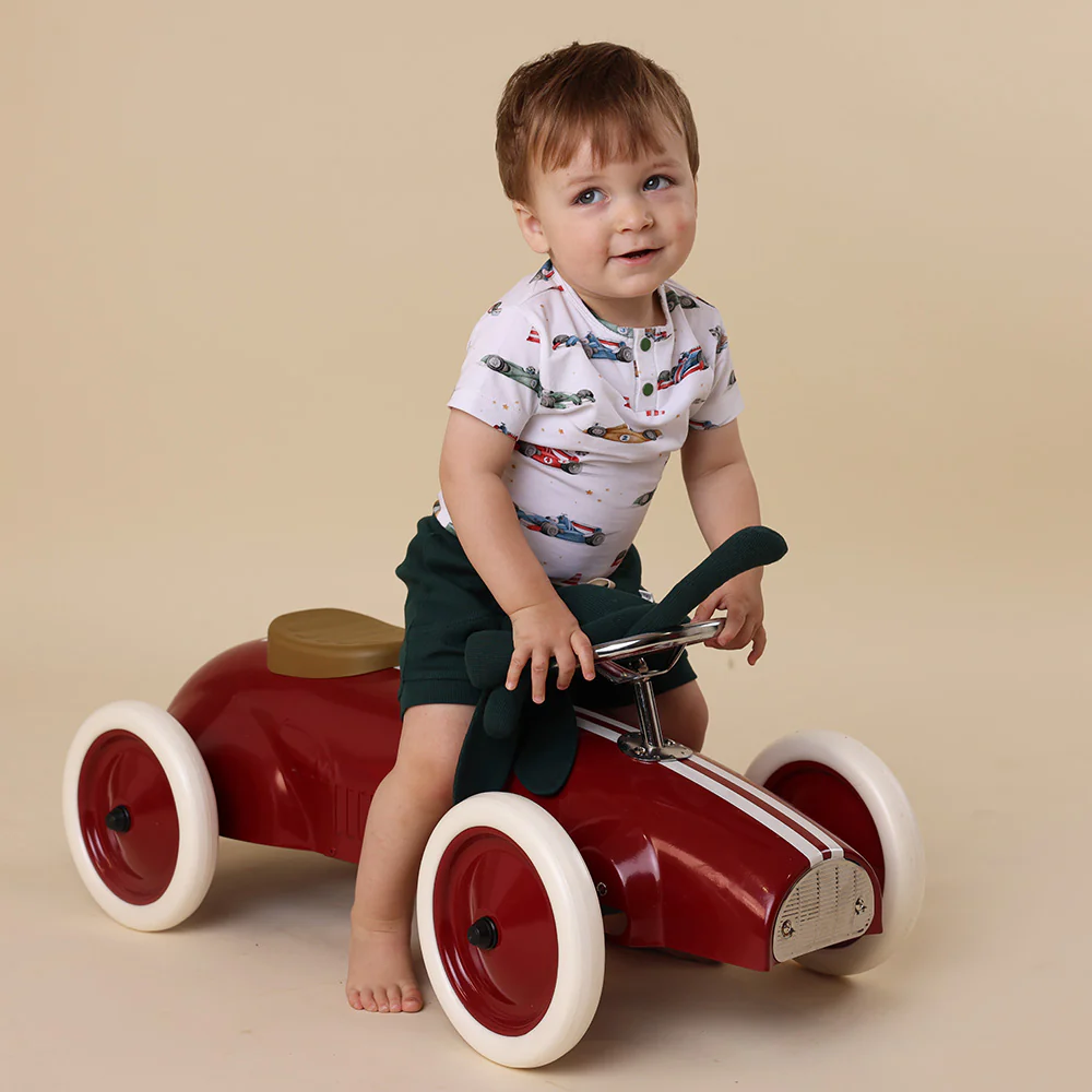 Little Racers Short Sleeve Organic Bodysuit - Image 4