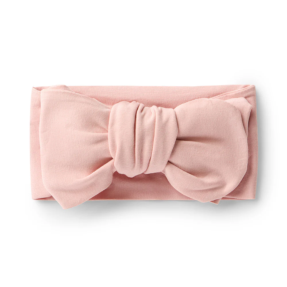 Lullaby Pink Organic Oversized Bow - Image 2