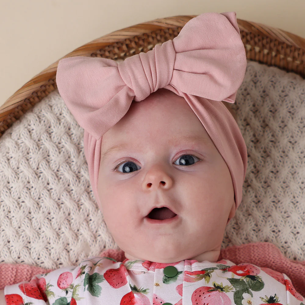 Lullaby Pink Organic Oversized Bow - Image 4