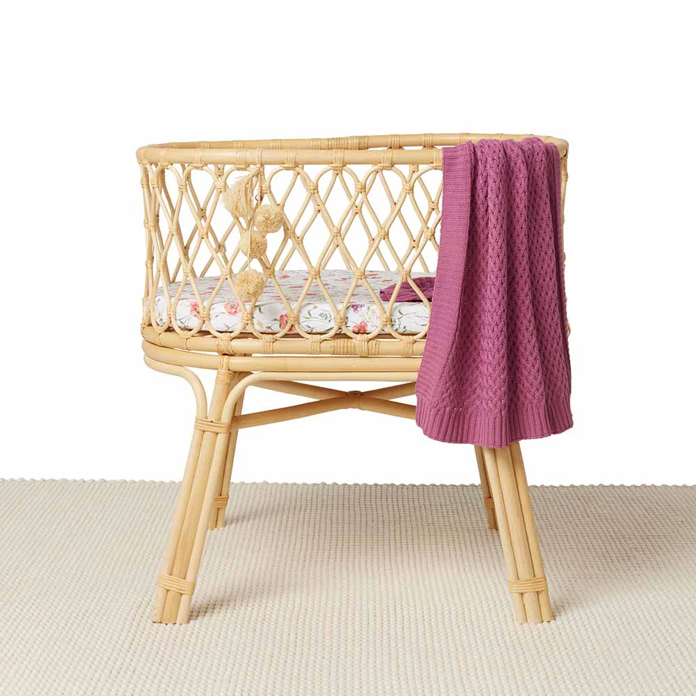 Meadow Organic Bassinet Sheet / Change Pad Cover - Image 4
