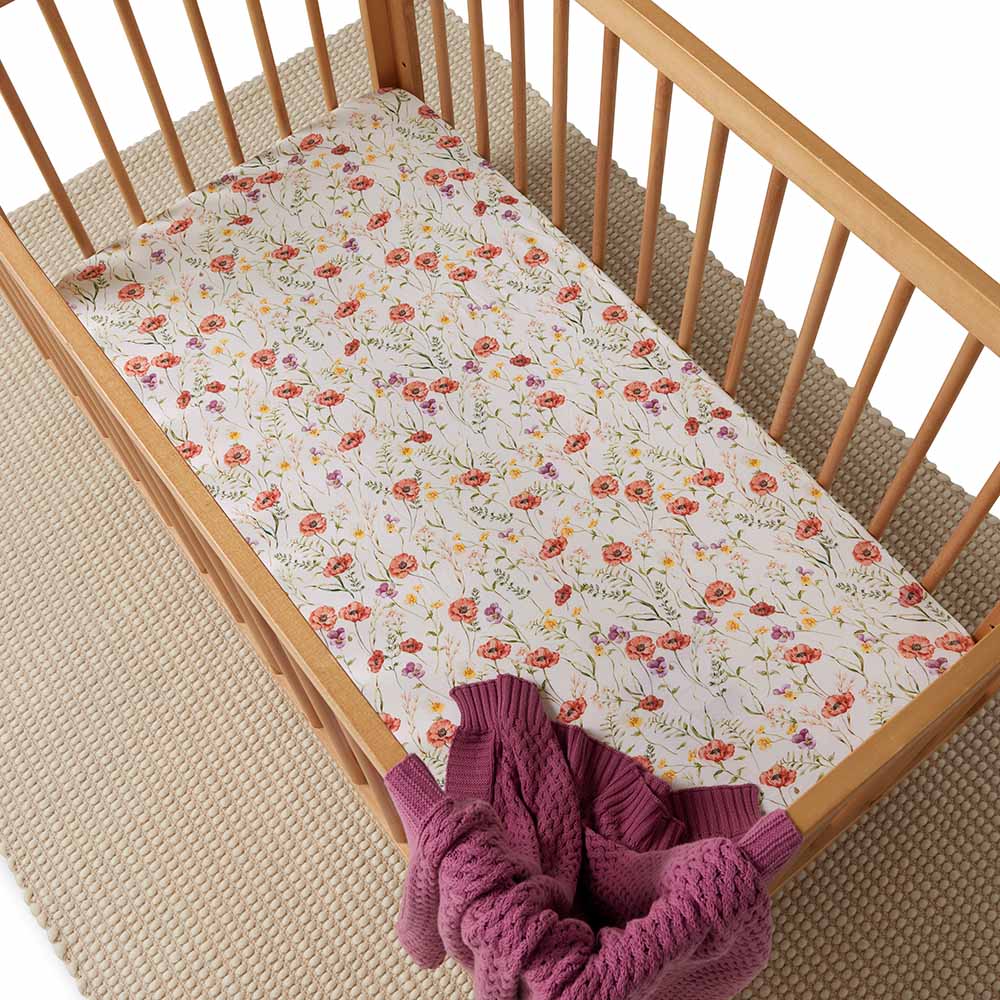 Meadow Organic Fitted Cot Sheet - Image 3