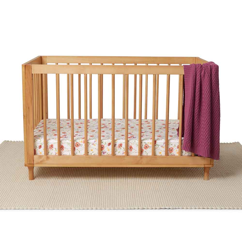 Meadow Organic Fitted Cot Sheet - Image 4