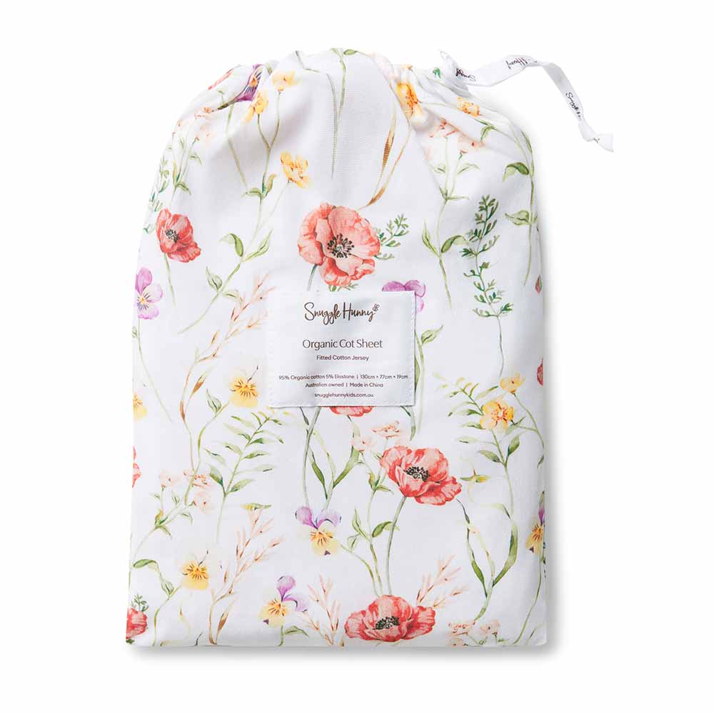 Meadow Organic Fitted Cot Sheet - Image 5