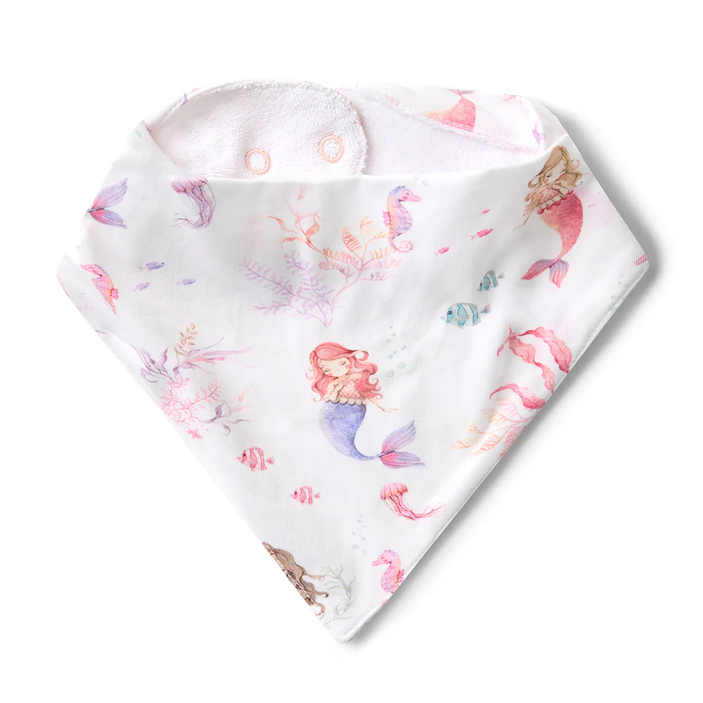 Mermaid Organic Dribble Bib - Image 2