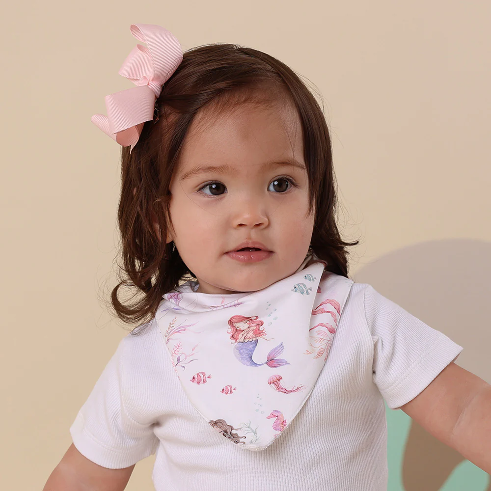 Mermaid Organic Dribble Bib - Image 3