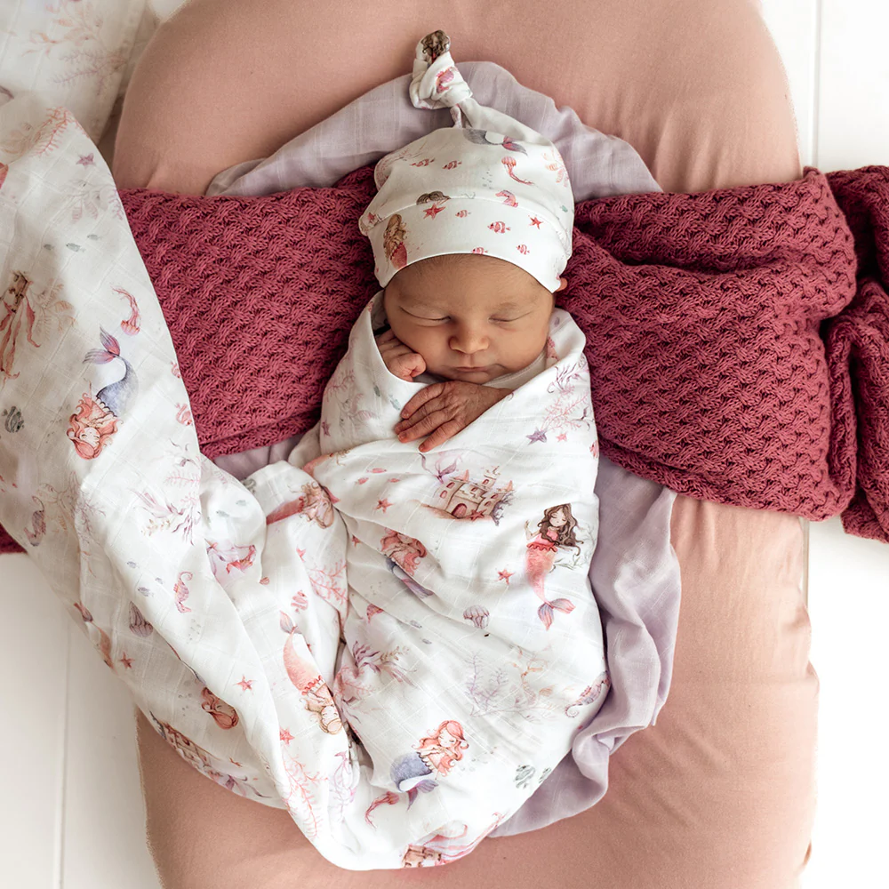 Mermaid Organic Muslin Wrap - Image 3