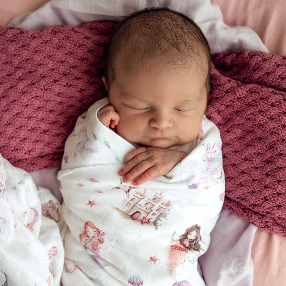 Mermaid Organic Muslin Wrap - Image 4