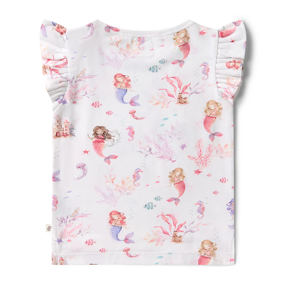 Mermaid Organic T-Shirt with Frill - Image 6