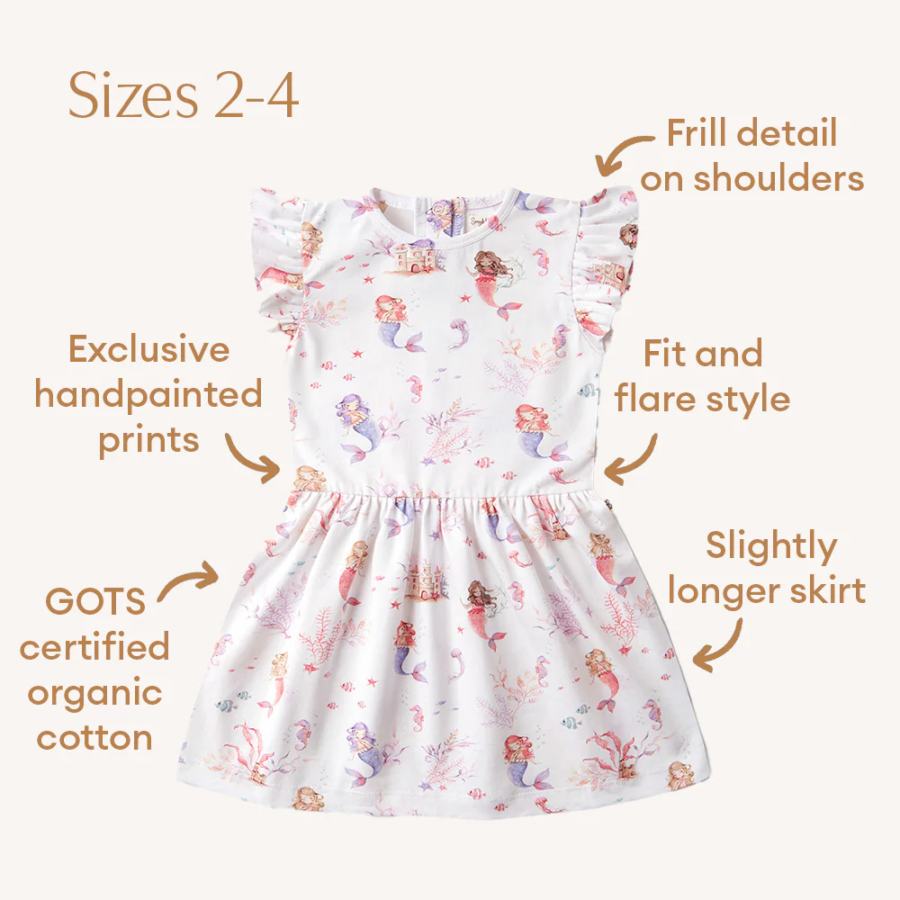 Mermaid Short Sleeve Organic Dress - Image 5