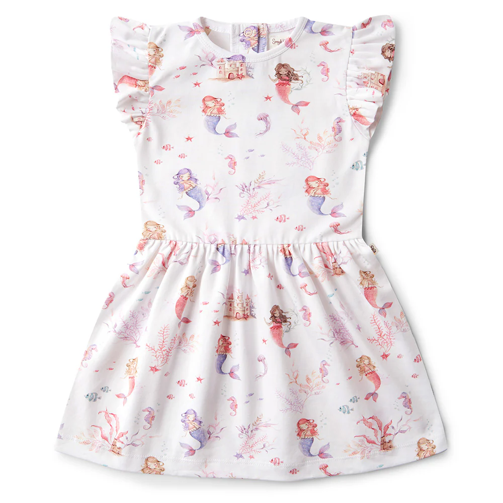 Mermaid Short Sleeve Organic Dress - Image 8