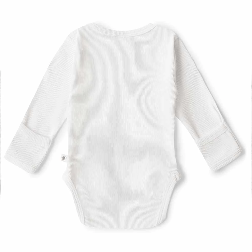 Milk Long Sleeve Organic Bodysuit - Image 4
