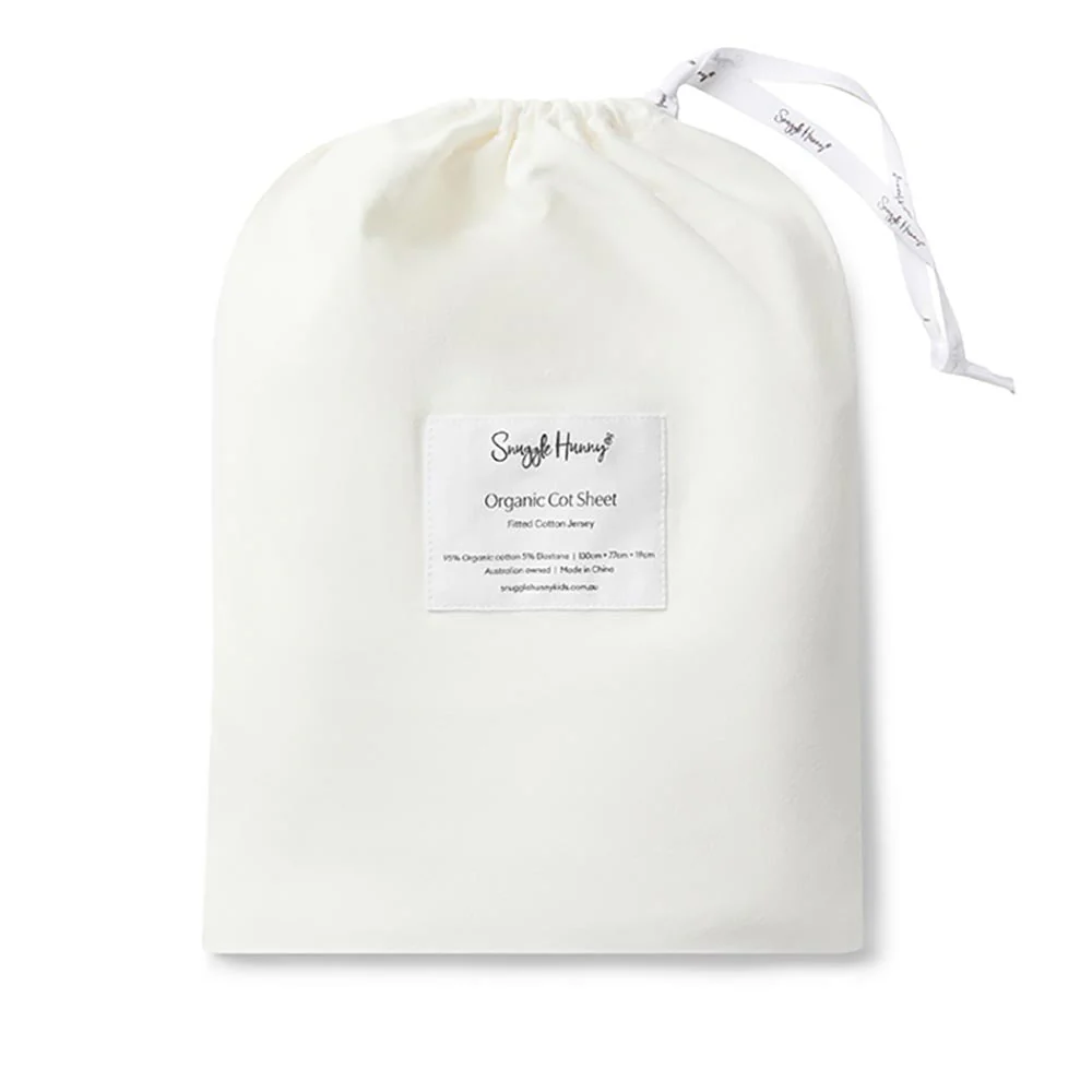 Milk Organic Fitted Cot Sheet - Image 3