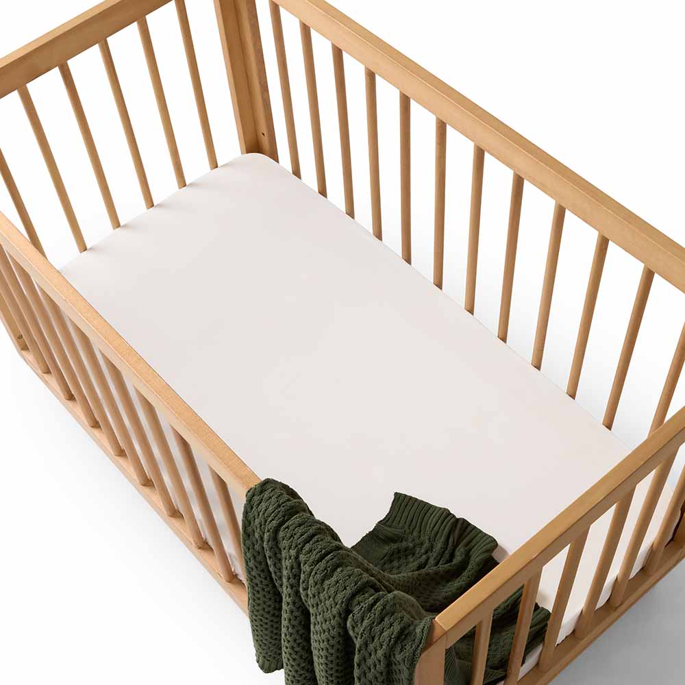 Milk Organic Fitted Cot Sheet - Image 4
