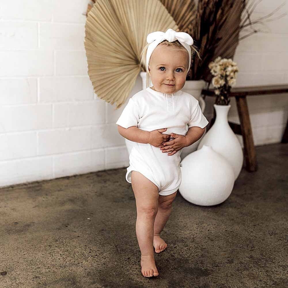 Milk Short Sleeve Organic Bodysuit - Image 11