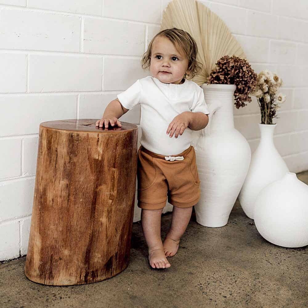 Milk Short Sleeve Organic Bodysuit - Image 12