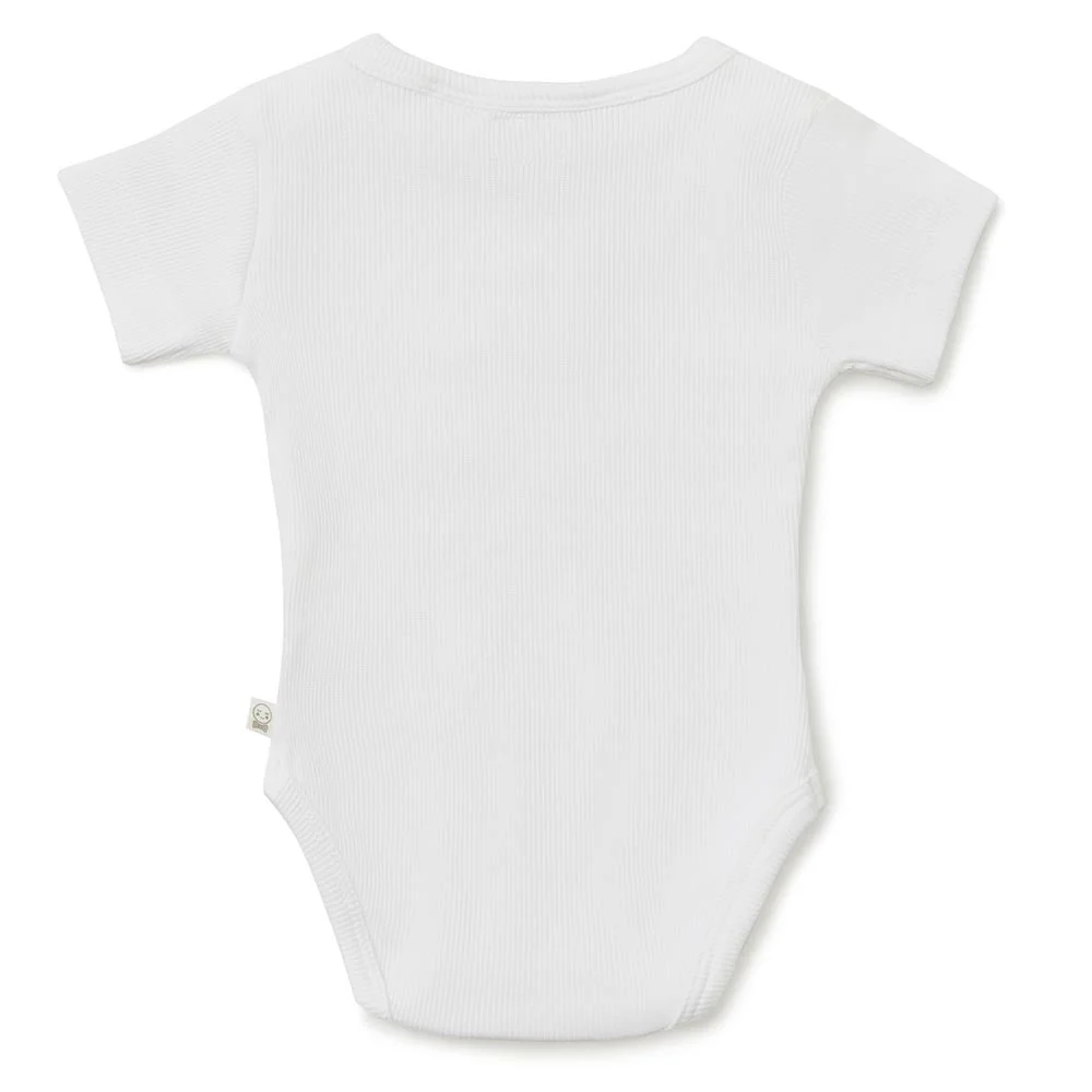 Milk Short Sleeve Organic Bodysuit - Image 4