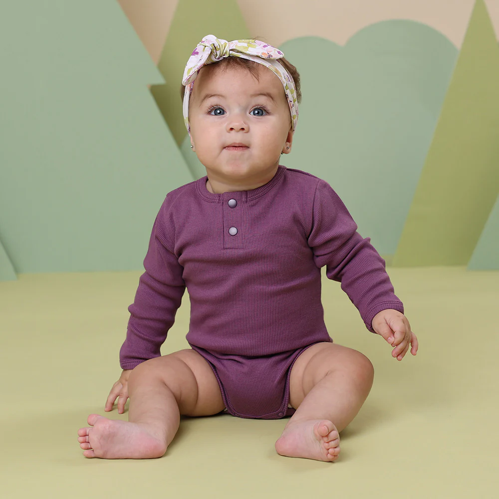 Mulberry Long Sleeve Organic Bodysuit - Image 5