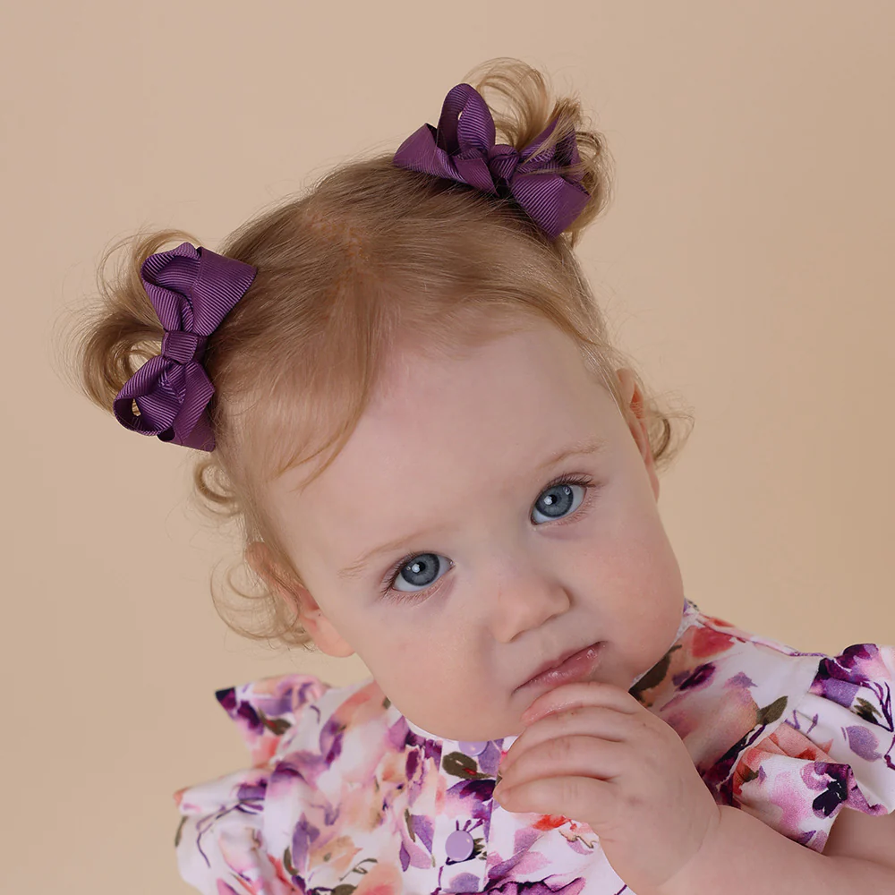 Mulberry Piggy Tail Hair Clips - Pair - Image 5
