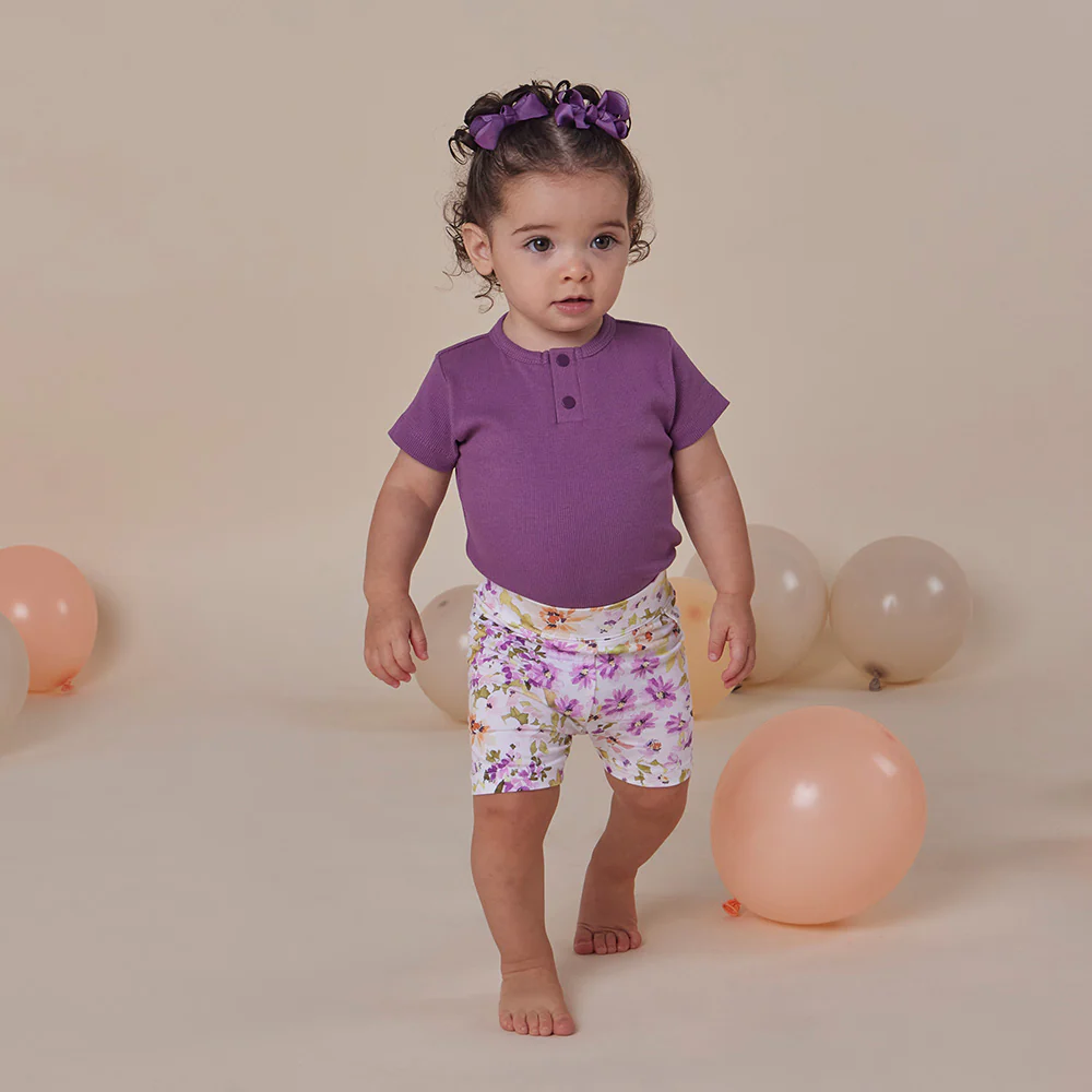 Mulberry Rib Short Sleeve Organic Bodysuit - Image 9
