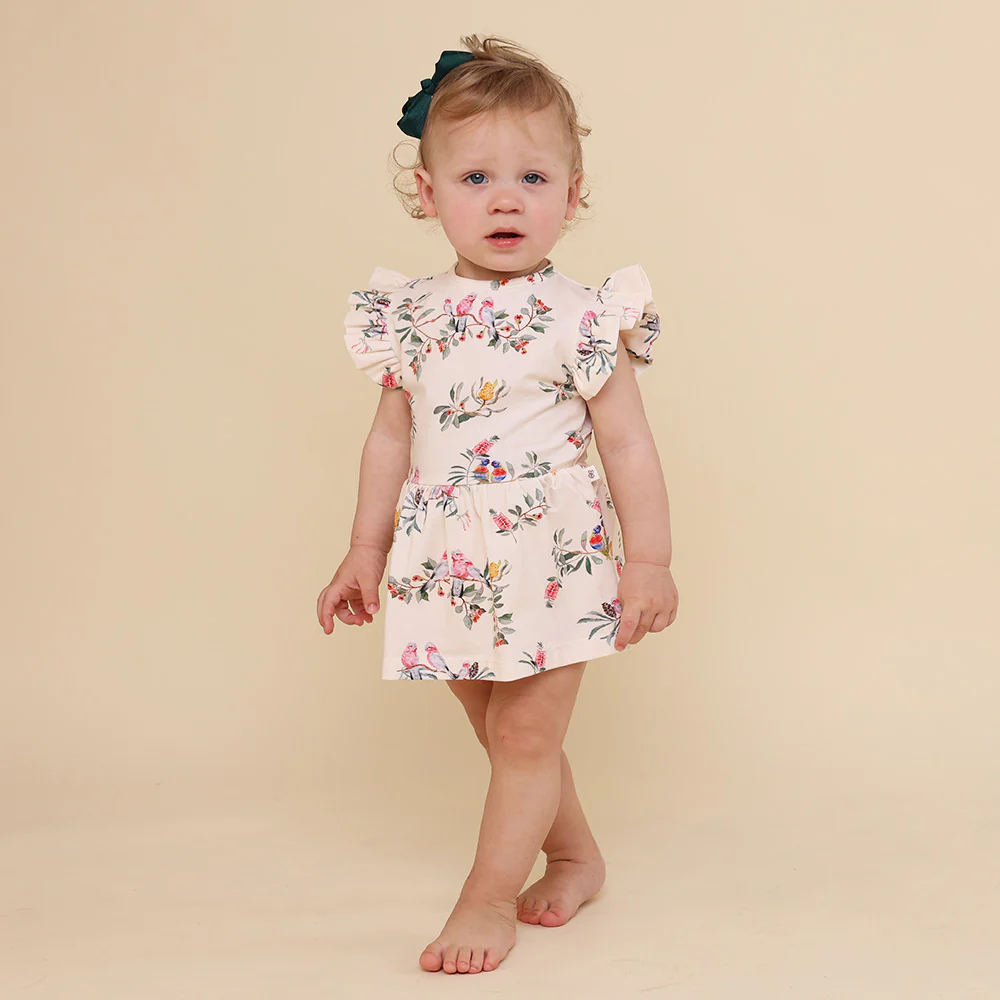 Native Bird Short Sleeve Organic Dress - Image 4