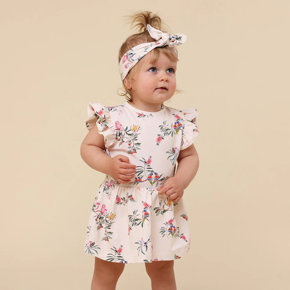 Native Bird Short Sleeve Organic Dress - Image 5