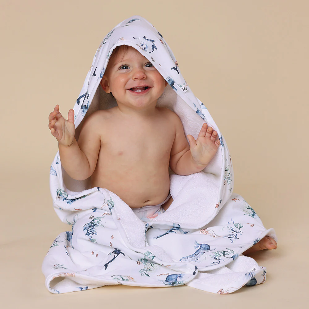 Ocean Organic Baby Towel & Wash Cloth Set - Image 4
