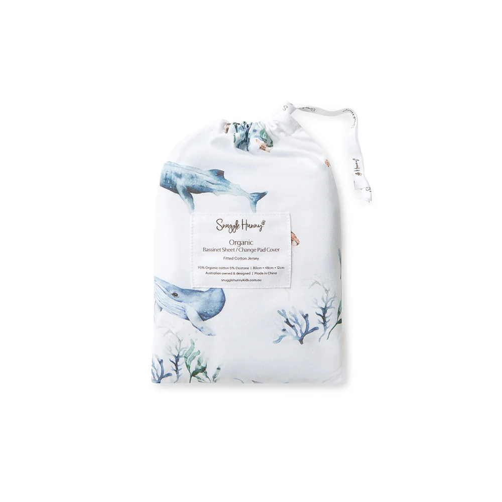 Ocean Organic Bassinet Sheet / Change Pad Cover - Image 11
