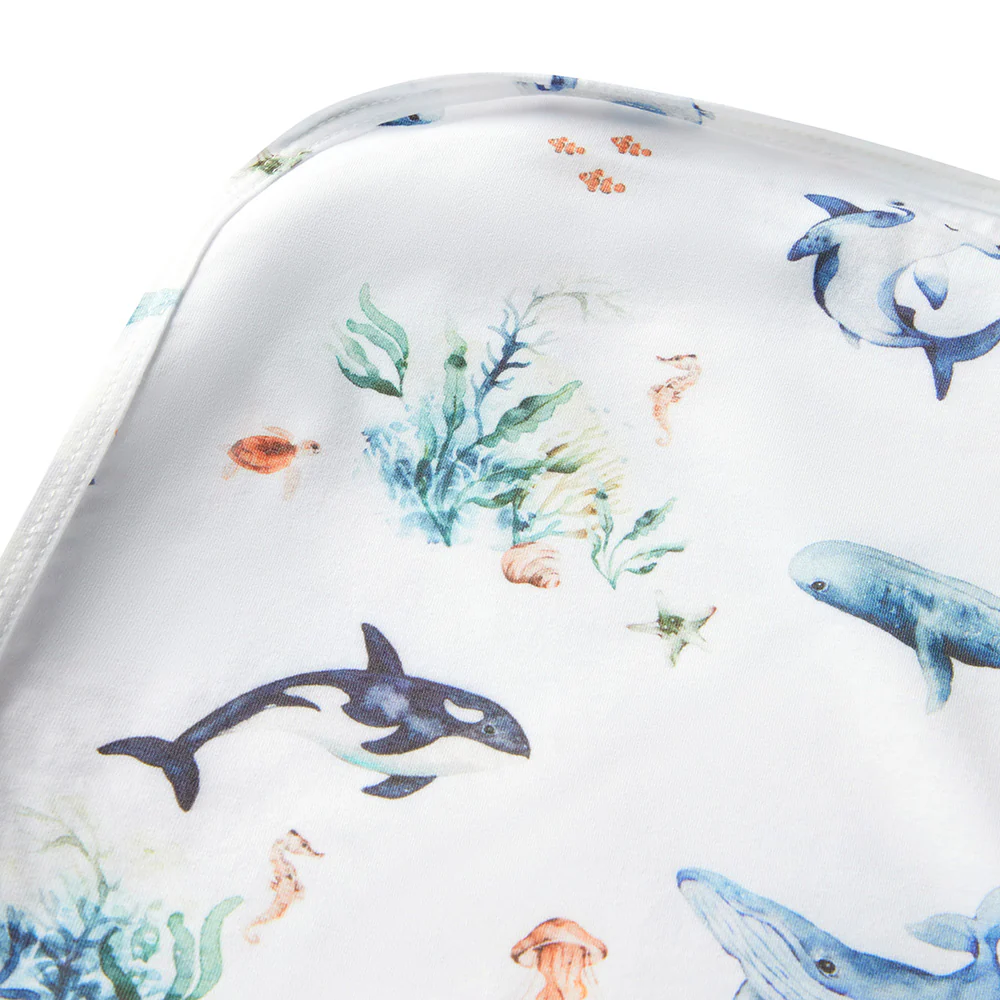Ocean Organic Jersey Wrap & Beanie Set - Image 4