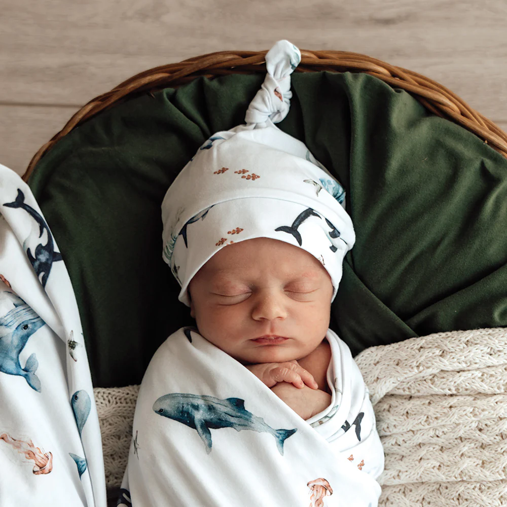 Ocean Organic Knotted Beanie - Image 3