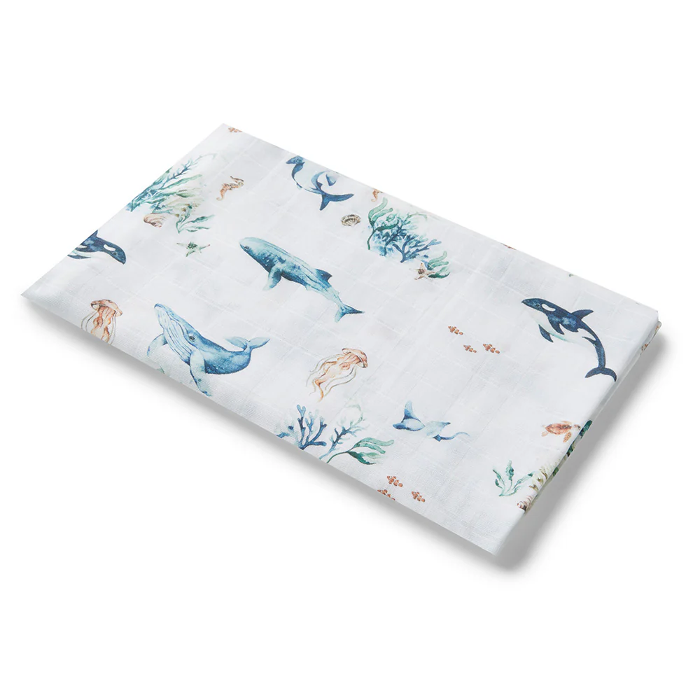 Ocean Organic Muslin Wrap - Image 5