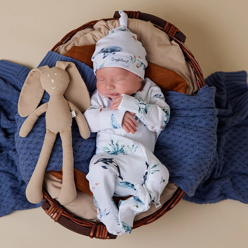 Ocean Organic Snuggle Sleepsuit Zip Footie - Image 6