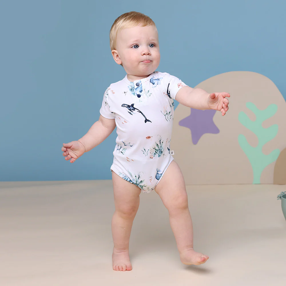 Ocean Short Sleeve Organic Bodysuit - Image 3