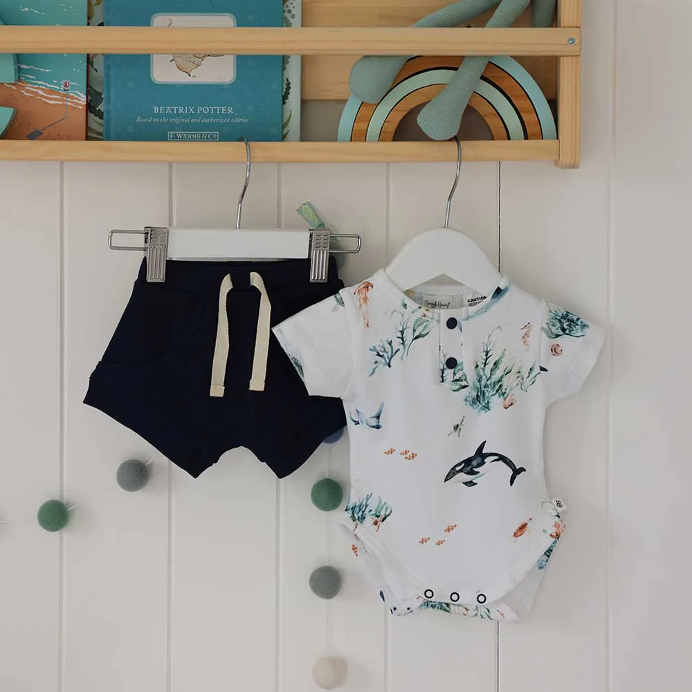 Ocean Short Sleeve Organic Bodysuit - Image 5