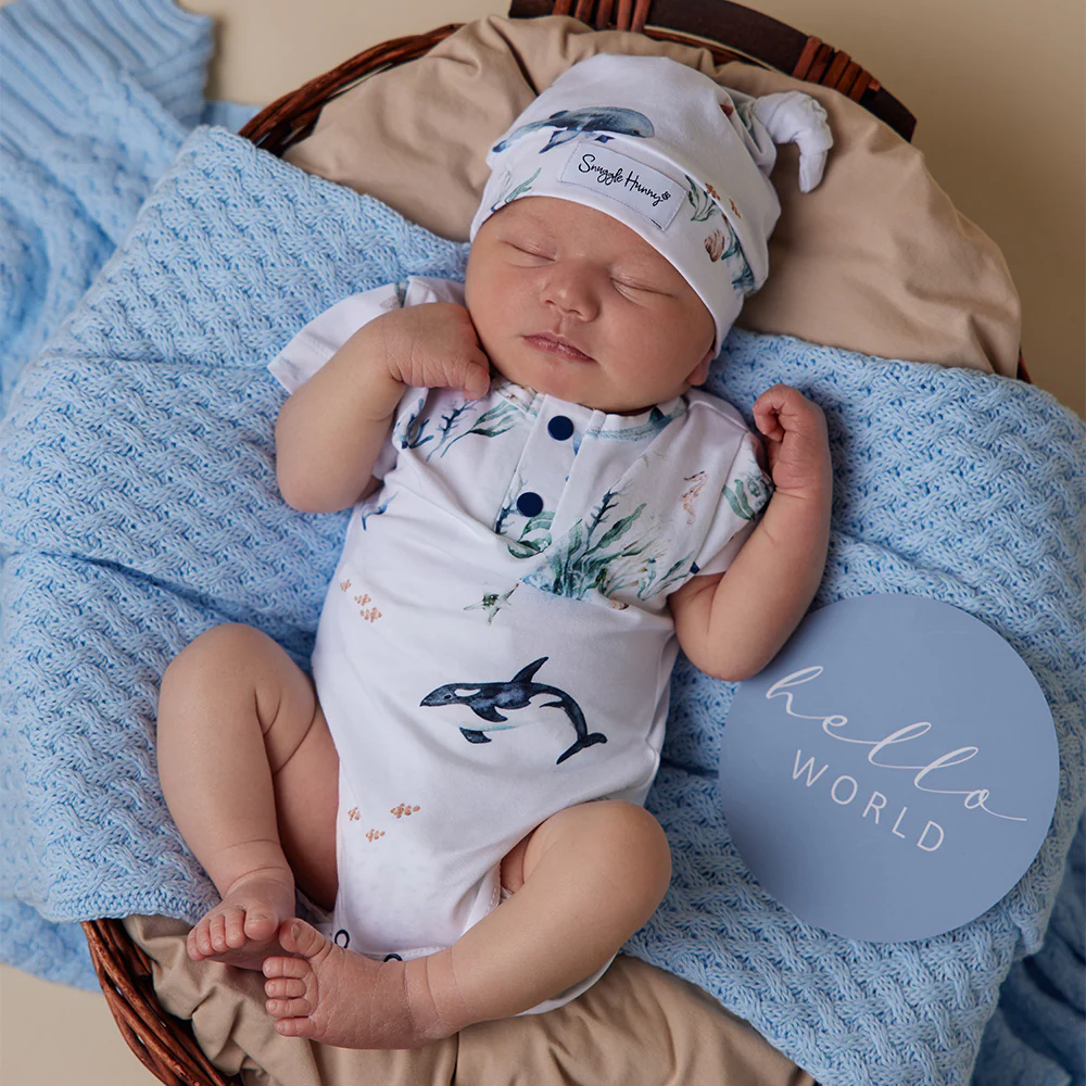 Ocean Short Sleeve Organic Bodysuit - Image 7