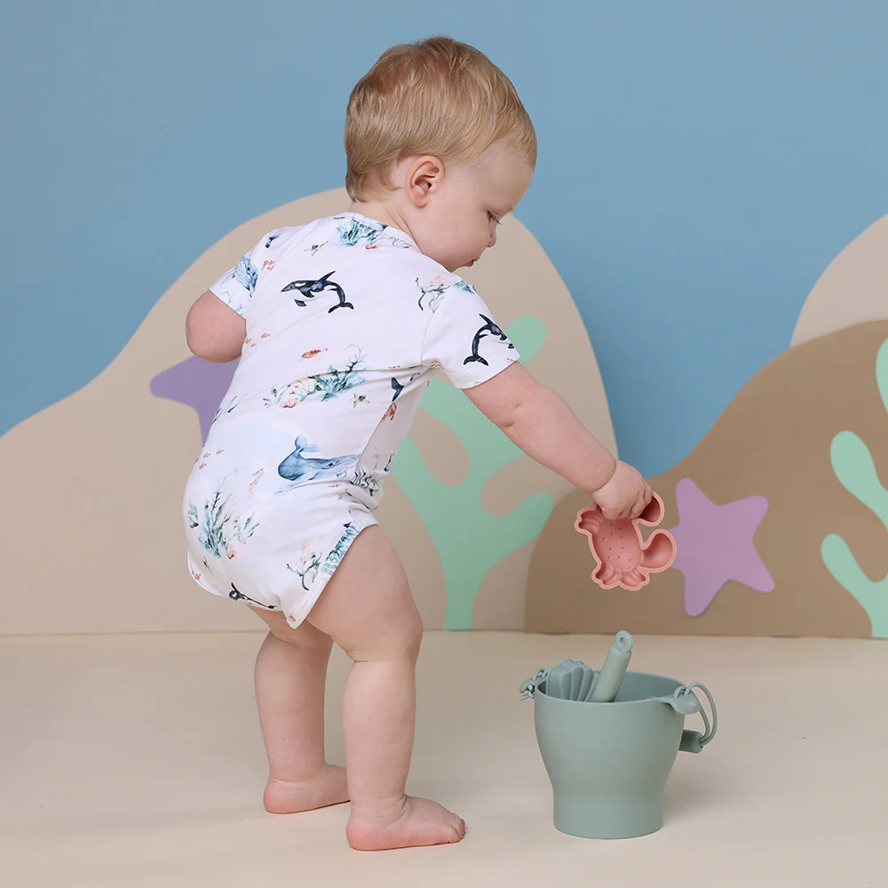 Ocean Short Sleeve Organic Bodysuit - Image 8
